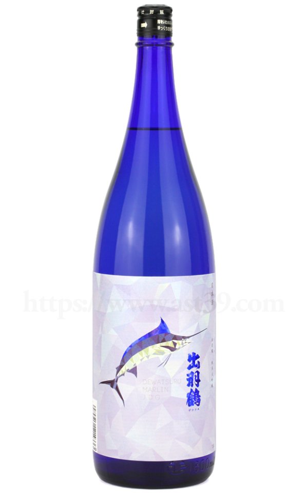 日本酒／出羽鶴 MARLIN 純米大吟醸 カジキラベル 1.8L ｜ 厳撰美酒