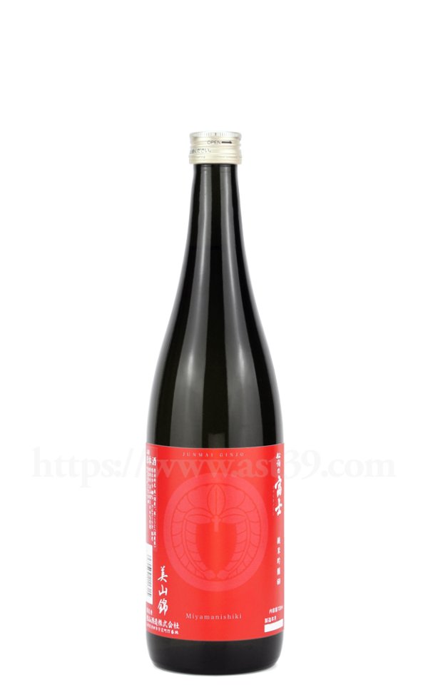 画像1: 【日本酒】 松嶺の富士 家紋ラベル 美山錦60 純米吟醸 720ml (1)