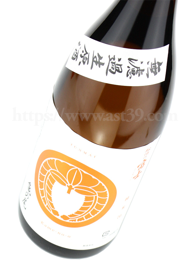 松嶺の富士 家紋ラベル 亀の尾70 純米 無濾過生原酒